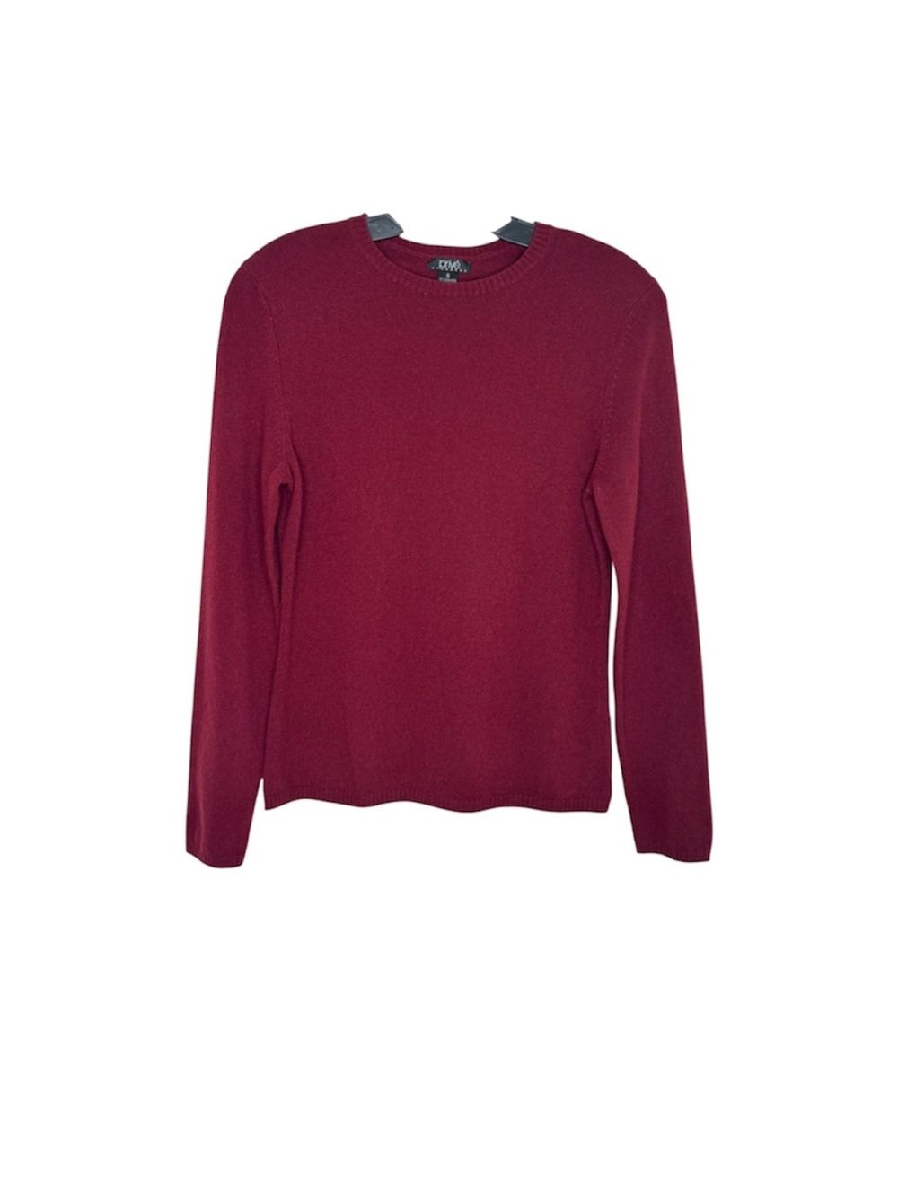 Prive Cashmere Crew Neck Sweater Knit Pullover Red Size S
